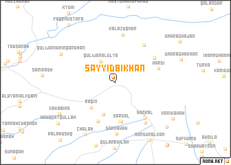 map of Sayyid Bīkhan