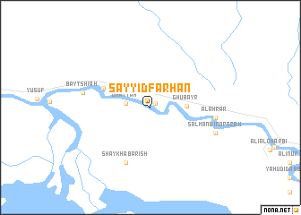 map of Sayyid Farḩān