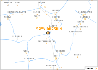 map of Sayyid Hāshim