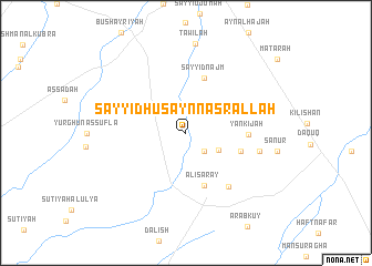 map of Sayyid Ḩusayn Naşr Allāh