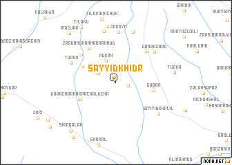 map of Sayyid Khiḑr