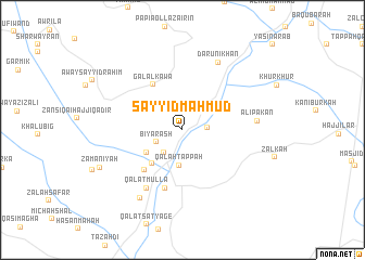 map of Sayyid Mahmūd