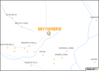 map of Sayyid Nārīn