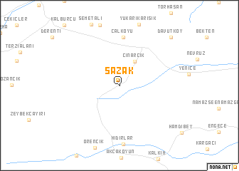 map of Sazak