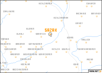 map of Sazak