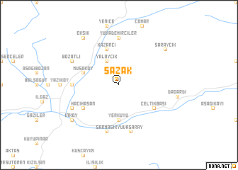 map of Sazak