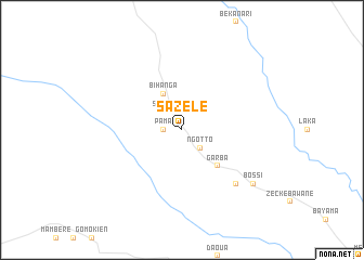 map of Sazélé