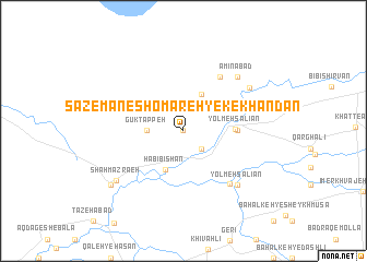 map of Sāzemān-e Shomāreh Yek-e Khandān