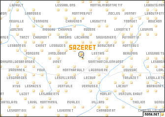 map of Sazeret