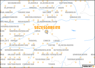 map of Sazes da Beira
