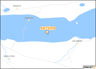 map of Sazhina