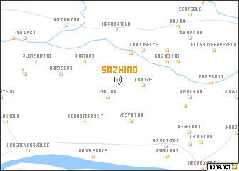 map of Sazhino