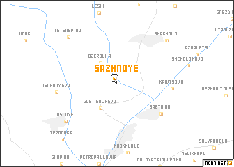 map of Sazhnoye