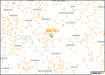 map of Sažići