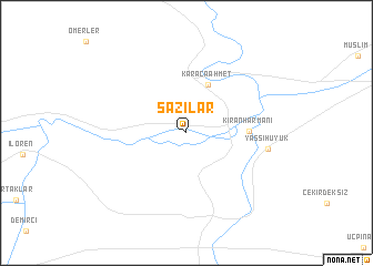 map of Sazılar