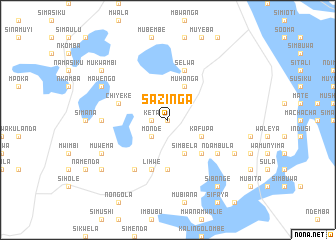 map of Sazinga