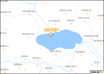 map of Sazköy