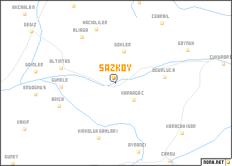 map of Sazköy