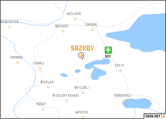 map of Sazköy