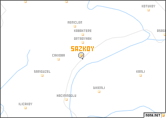 map of Sazköy