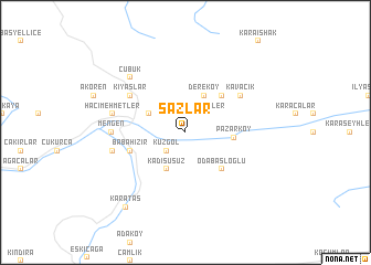 map of Sazlar