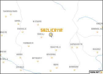 map of Sazlıçayır