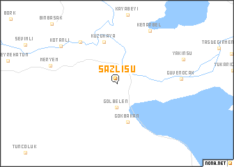 map of Sazlısu