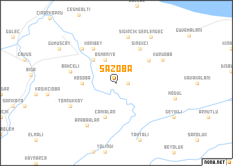 map of Sazoba