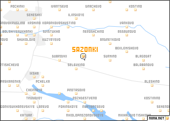 map of Sazonki