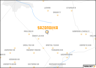 map of Sazonovka