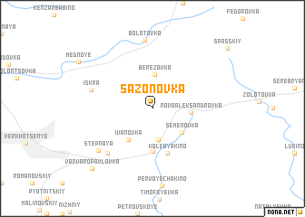 map of Sazonovka