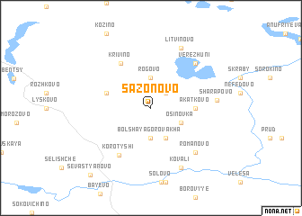 map of Sazonovo