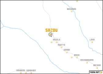 map of Sazou