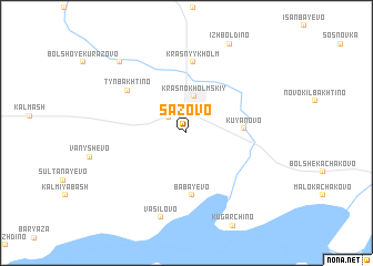 map of Sazovo