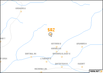 map of Saz