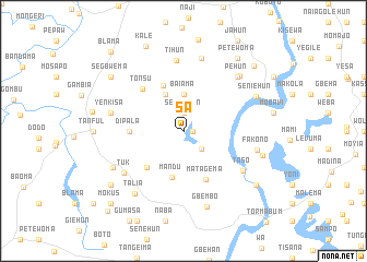 map of Sa