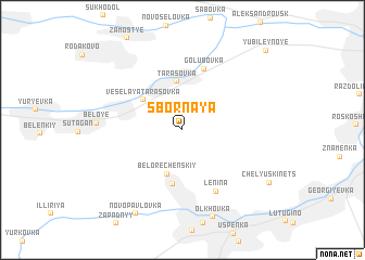 map of Sbornaya