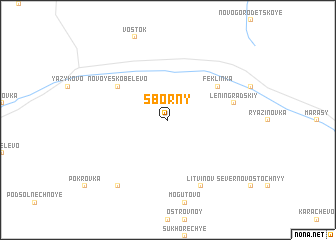 map of Sborny