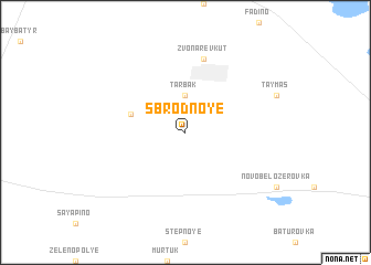 map of Sbrodnoye