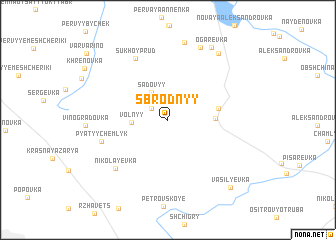 map of Sbrodnyy