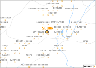 map of Şbūbā