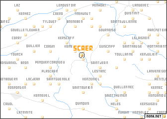 map of Scaër