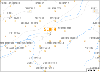 map of Scafa