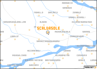 map of Scaldasole