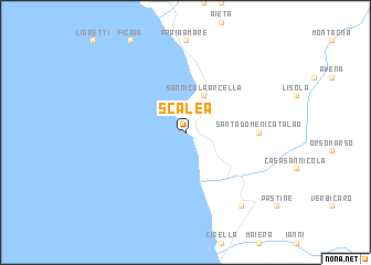 map of Scalea