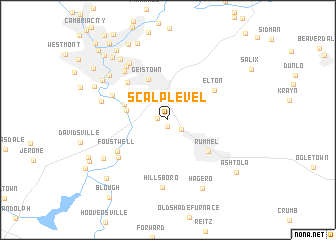 map of Scalp Level