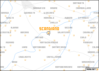 map of Scandiano