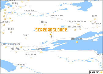 map of Scardans Lower