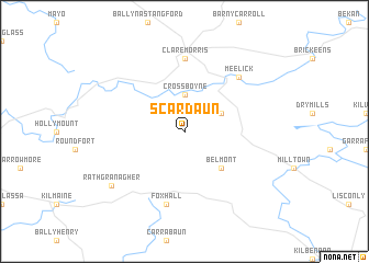 map of Scardaun