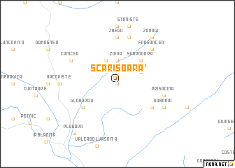 map of Scărişoara